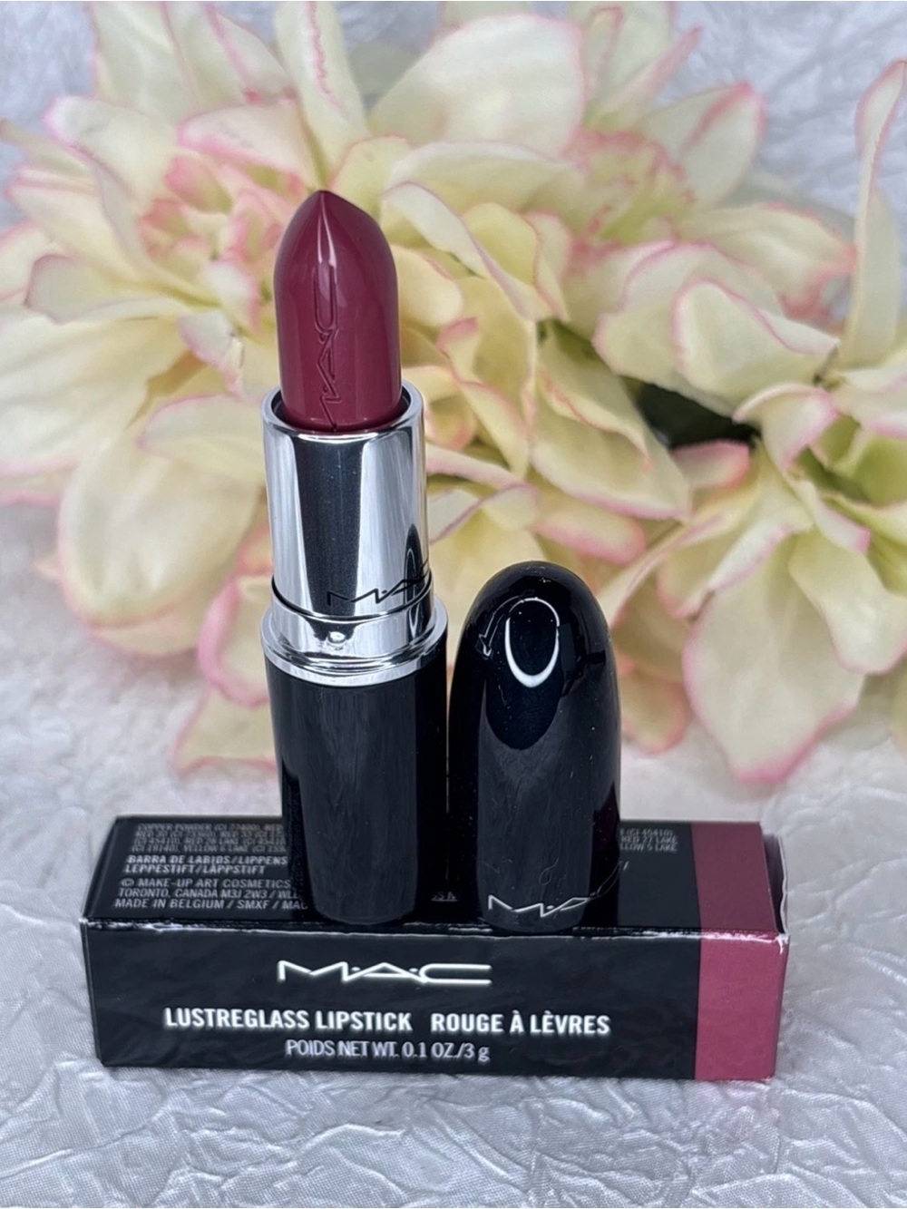 MAC Lustreglass Lipstick - 548 Beam There Done That - Full Size NIB
